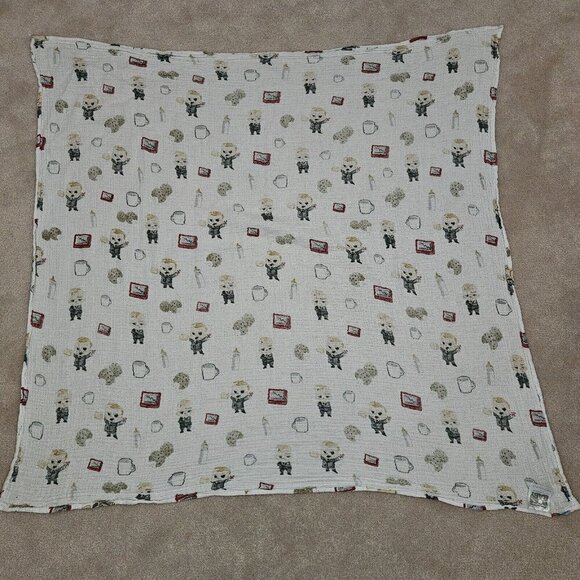 Dreamworks Boss Baby Muslin Cotton Swaddle Blanket 40x40 Little Unicorn 2017 - Picture 7 of 7